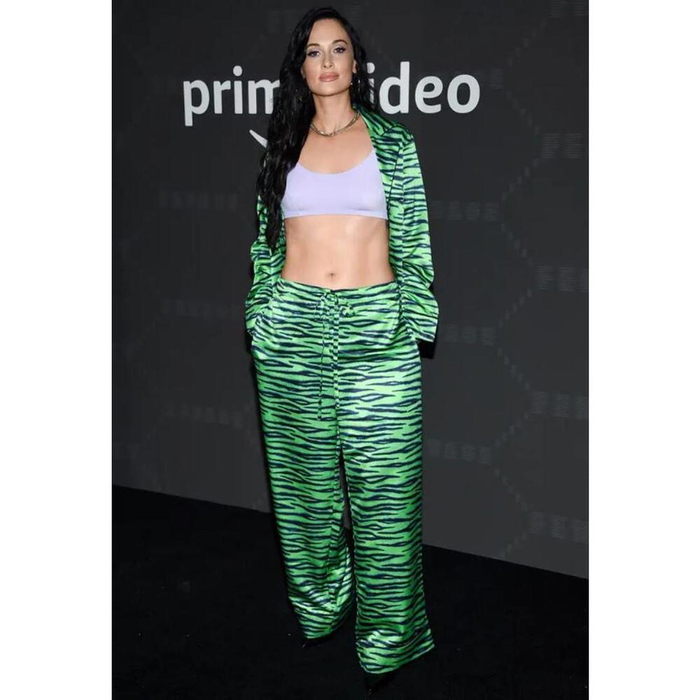 Savage X Fenty Green Zebra Pajama Set